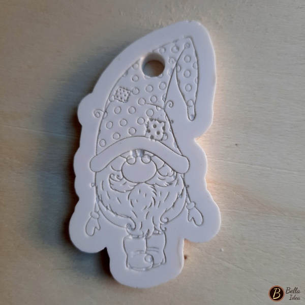 Gesso di esempio per stampo gnomo