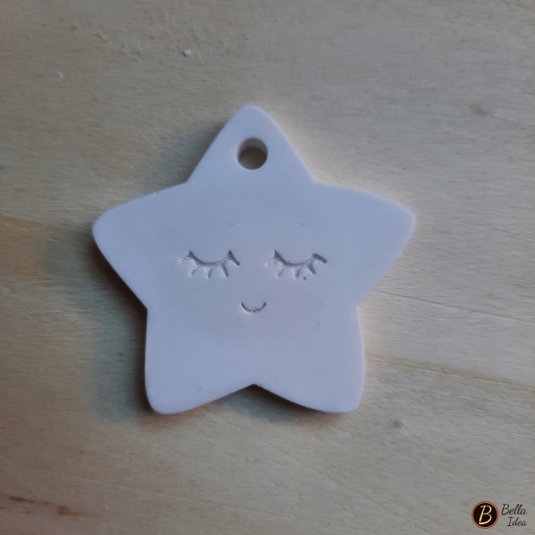 Gesso di esempio per stampo stellina con sorriso