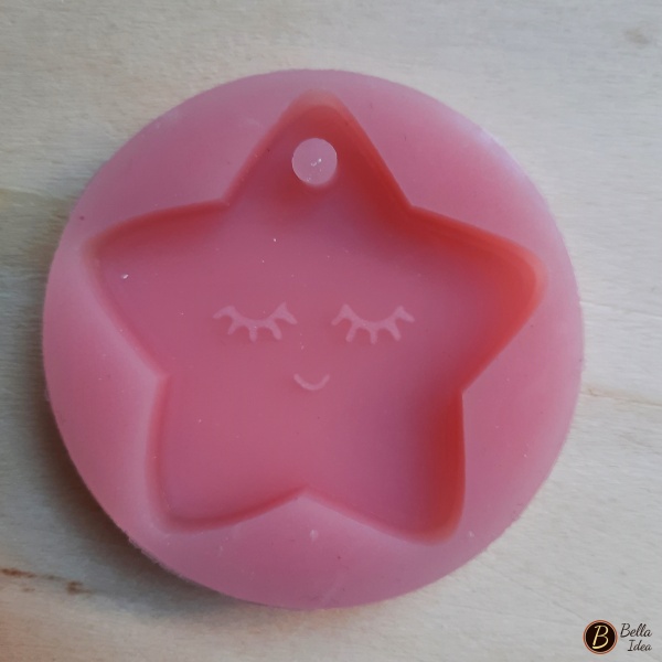Stampo  in silicone stellina con sorriso